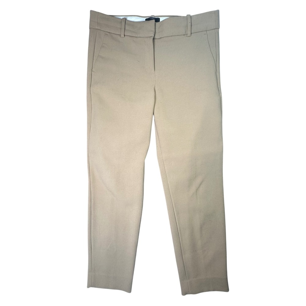 J.Crew Cameron‎ 365 Slim Pant Khaki Tan Business Casual Size 8 Career Office